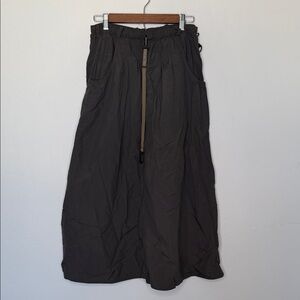 Macabi Utility Travel Skirt Gray Midi Nylon Outdoor Hiking Capsule Size M